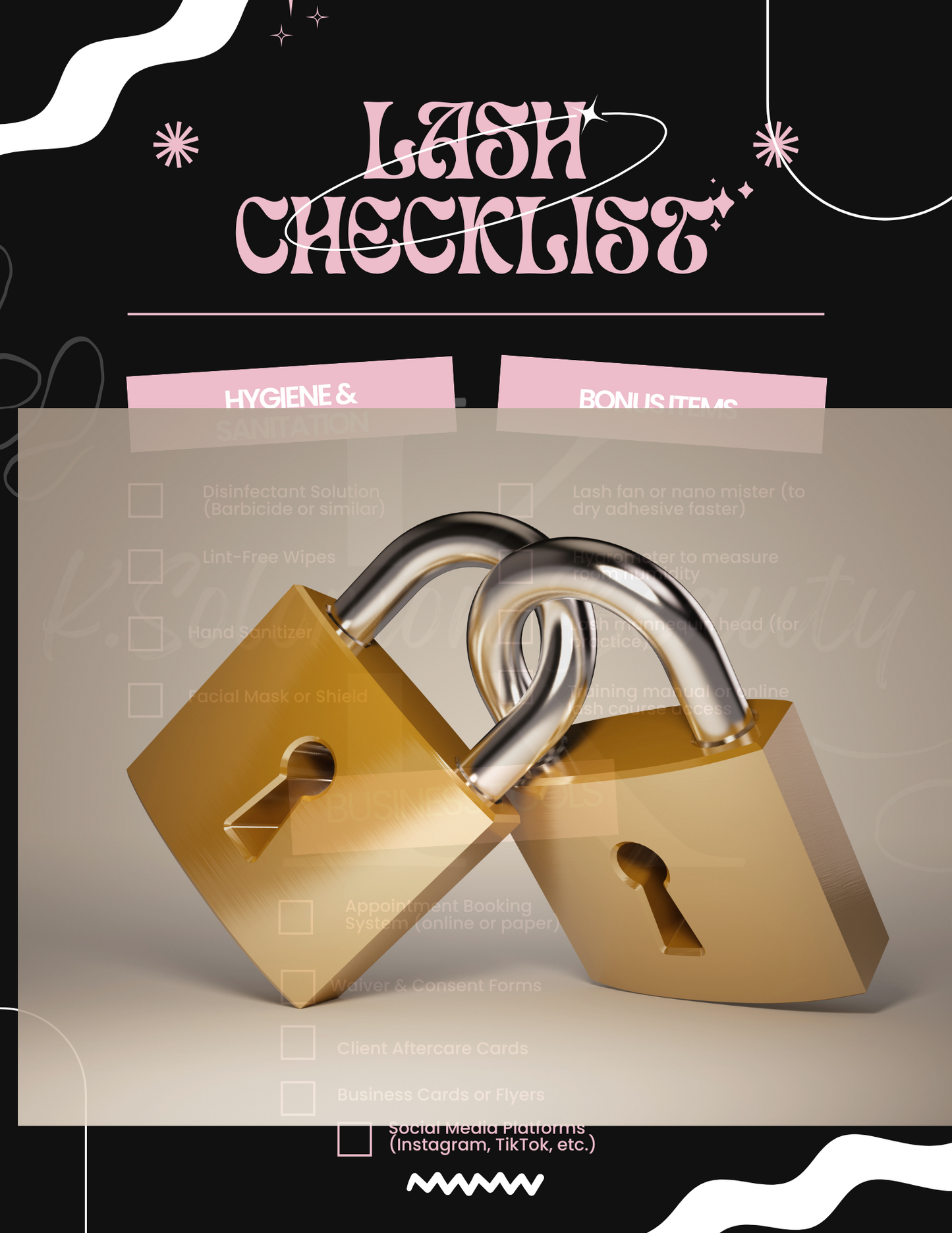 Lash Business Starter Checklist